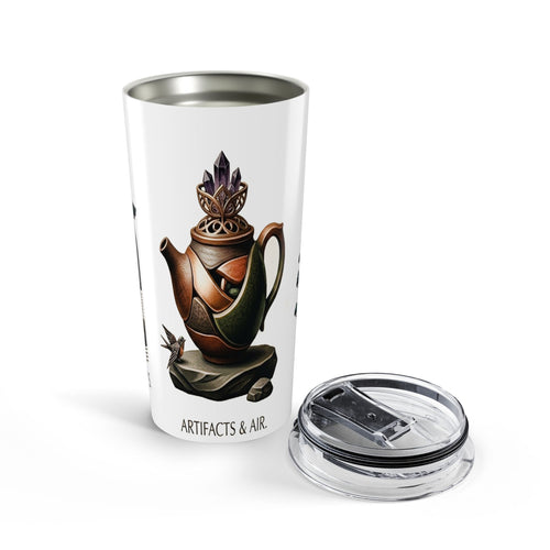 20oz Ceramic Teapot Art Tumbler – Artifacts & Air Collector’s Travel Cup
